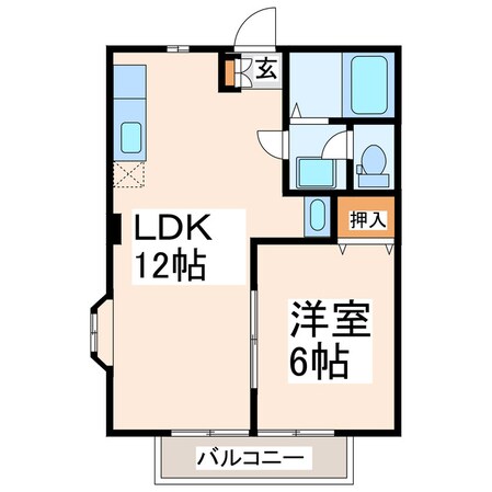 マウンテンハイツの物件間取画像